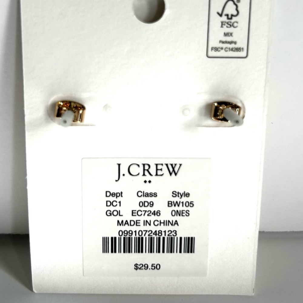 đJ. Crew Factory Womenâs Bow Earrings. - Picture 5 of 5
